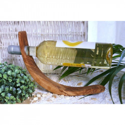 Wine bottle holder in olive...