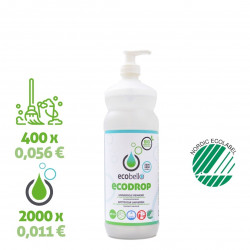 Ecodrop 1L - Nettoyant hyperconcentré, Super Écologique, Ecolabel